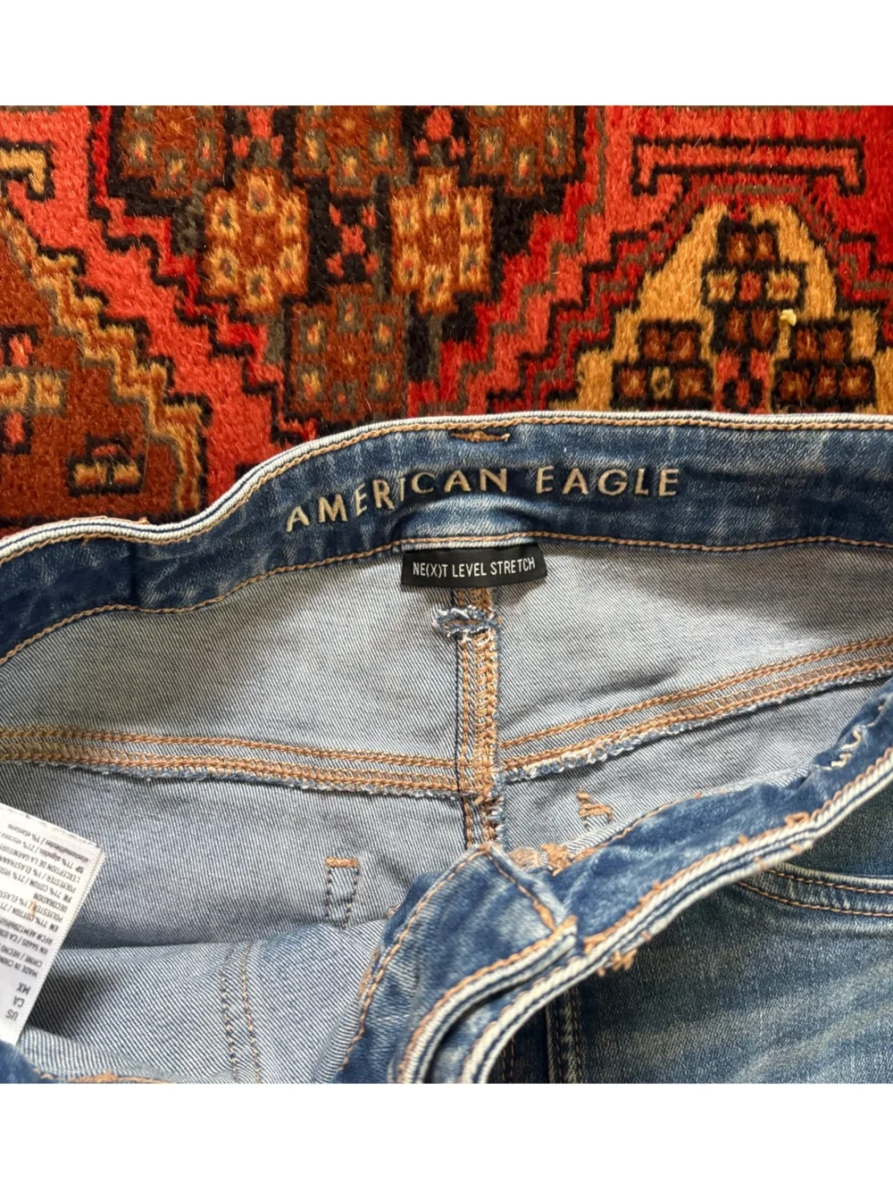 American Eagle Outfitters Light Blue Flare Jeans - Picture 2 of 5